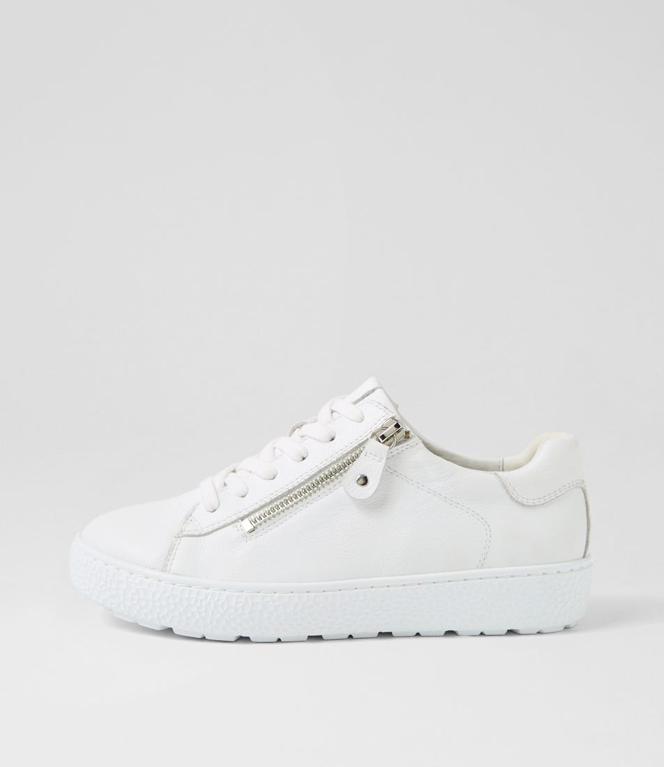 Belliest White Leather Sneakers