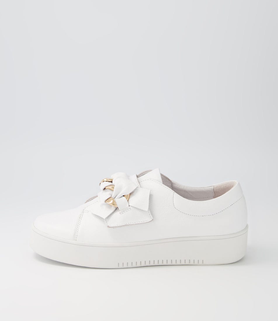 Layyah White Patent Leather Sneakers WS