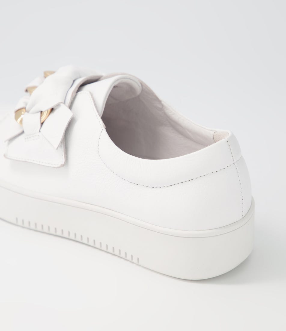 Layyah White Patent Leather Sneakers WS