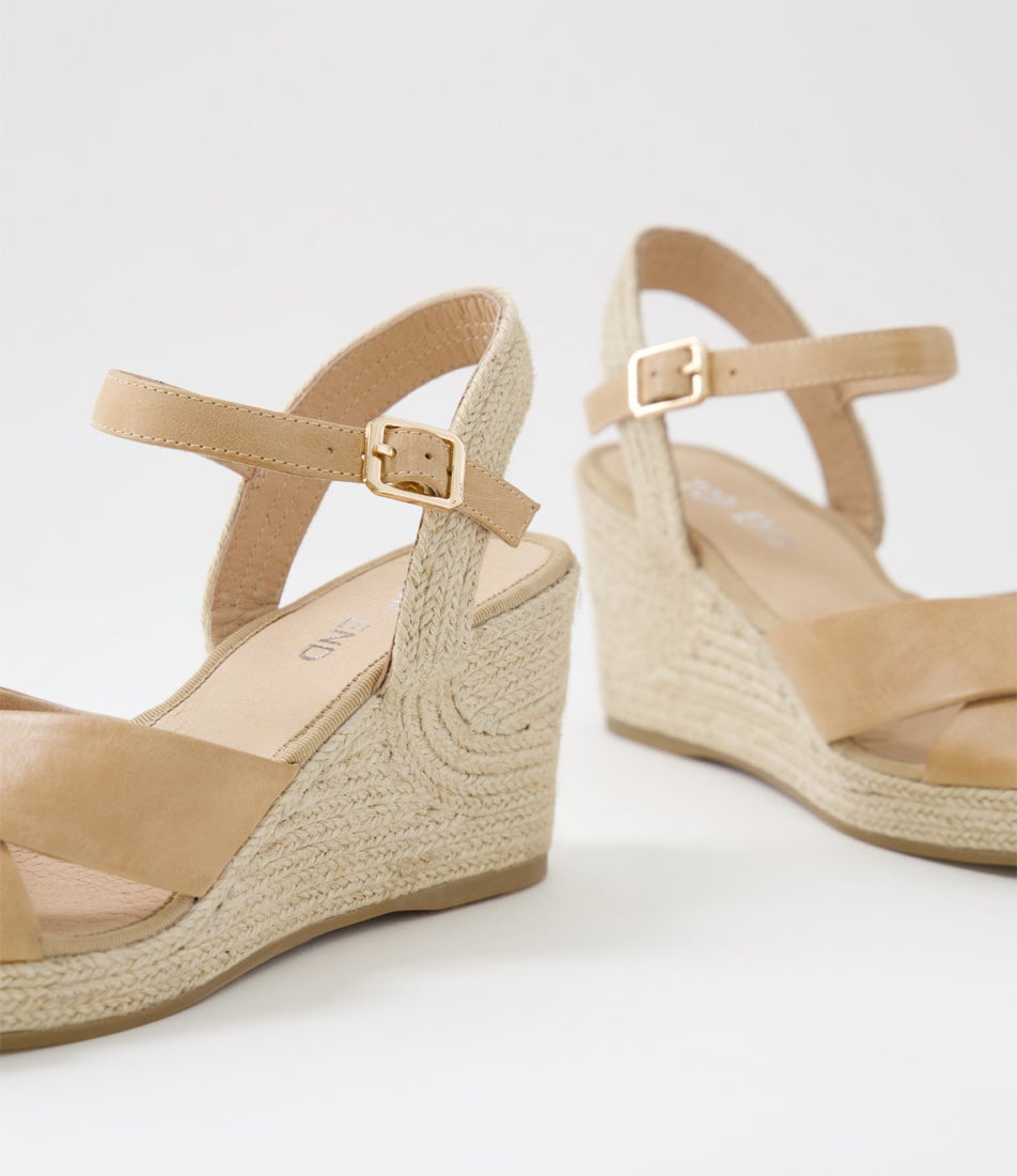 Ghosta Ghosta Cappuccino Natural Rope Leather Sandals