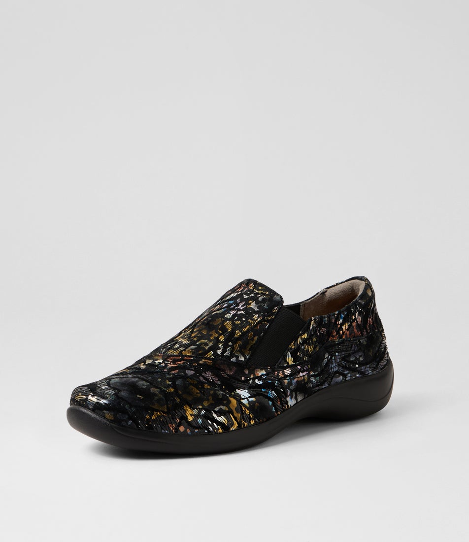 Fortress Java Leather Java Xf Bronze Leopard Leather Flat Shoes