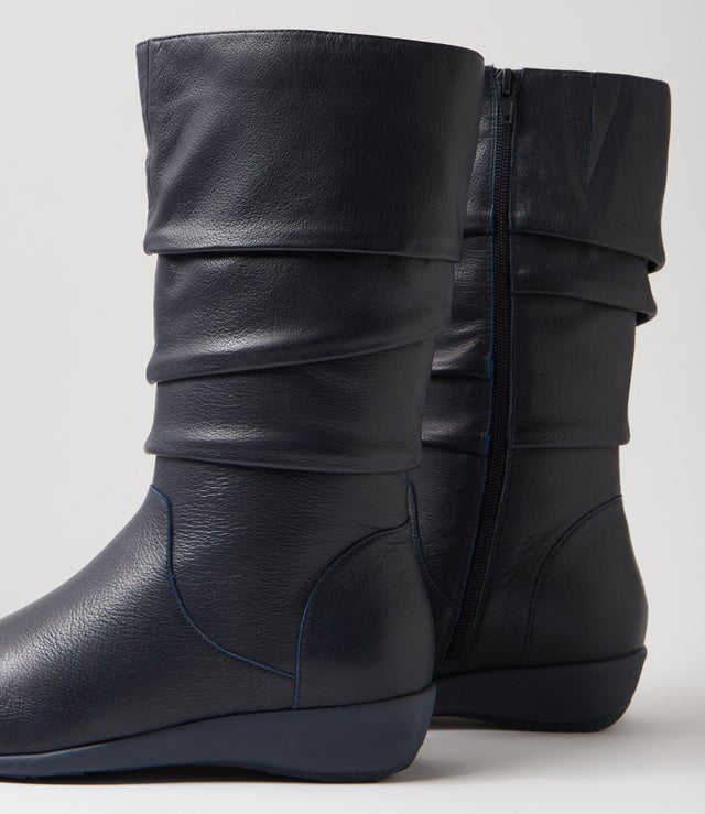 Seattle Boot Seattle Xf Dark Navy Leather Calf Boots