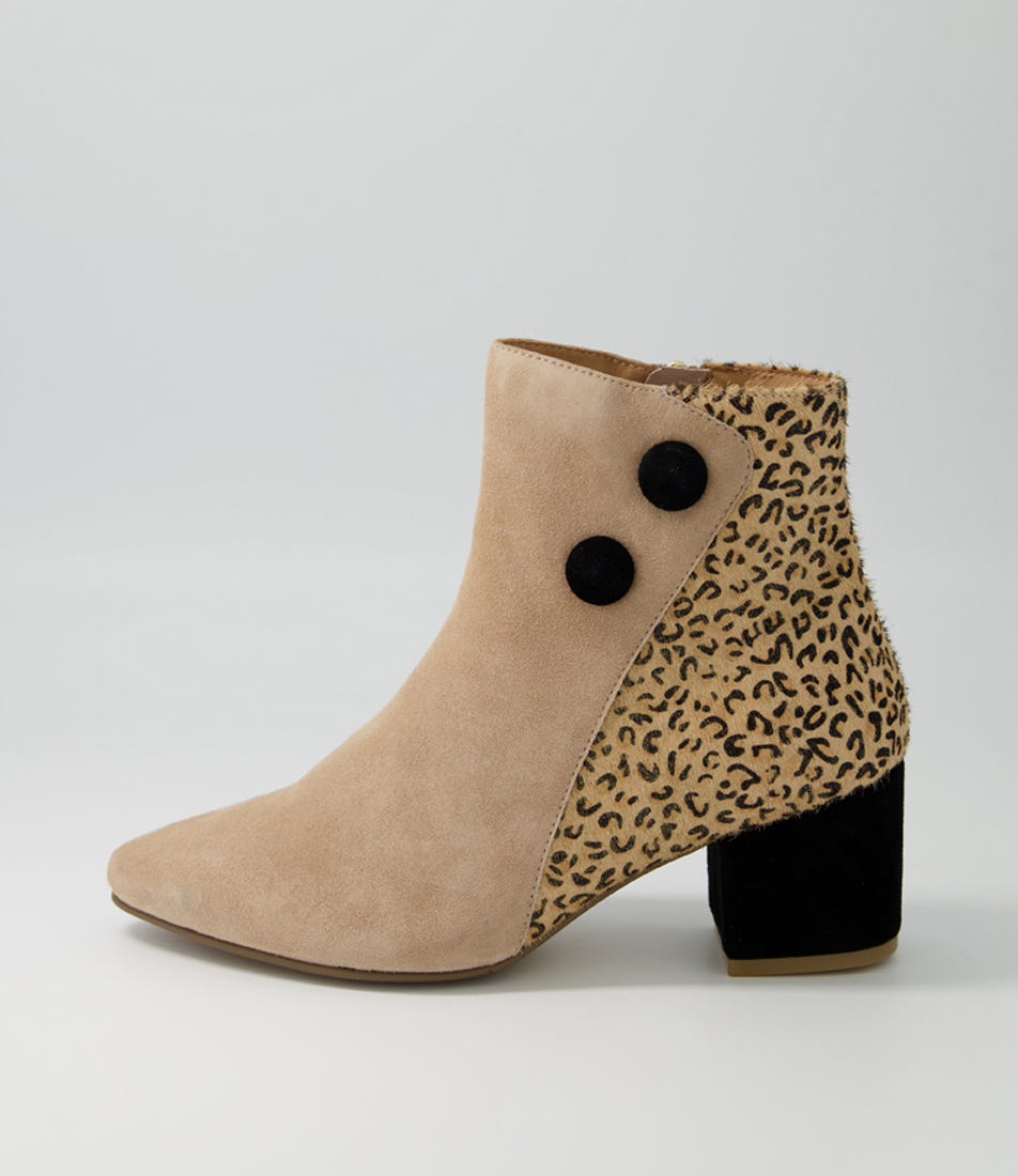 Veyda Xw TAUPE-METALLIC LEOPARD Multi Ankle Boots