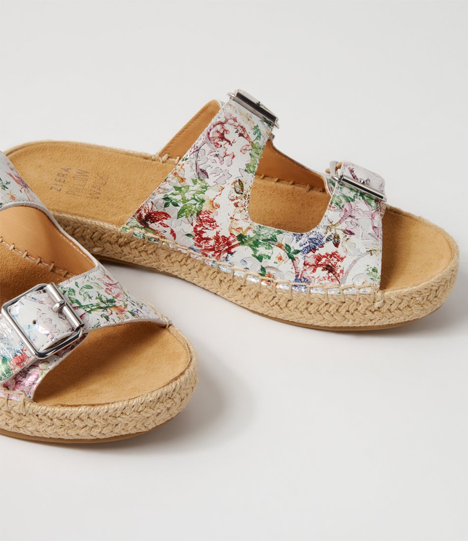 Kapilam Color Kapila W Wild Flower Leather Espadrilles