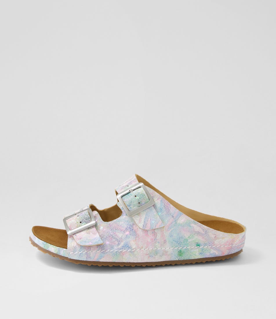 Maella Xw Pastel Metal Leather Slides