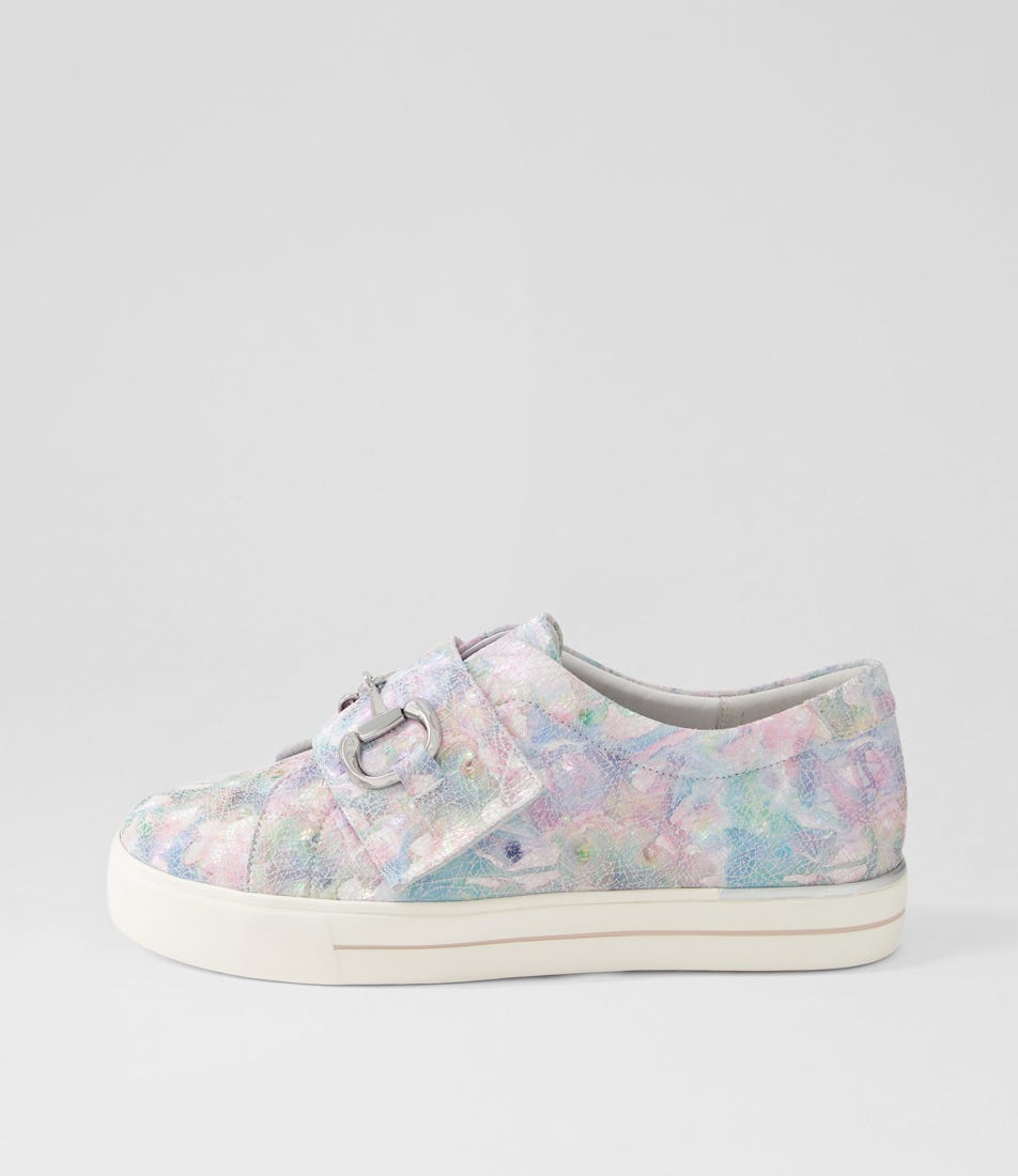 Aldwin W Pastel Metal Leather Sneakers