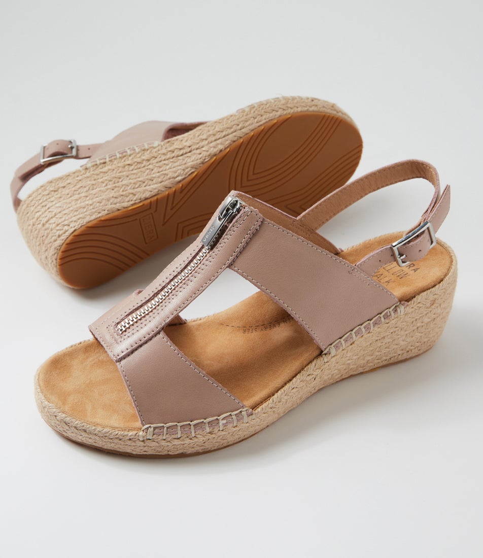Kiptaa Kipta Xw Blush Leather Sandals