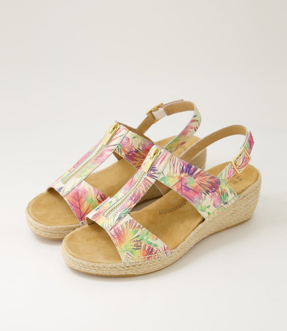 Kipta Xw Multi Palms Leather Sandals