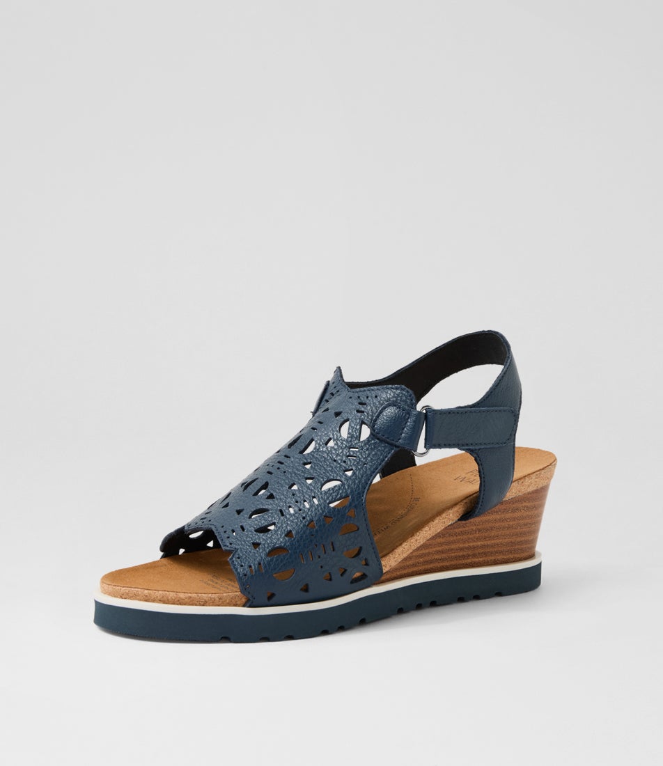 Prillo Prillo W Navy Leather Sandals