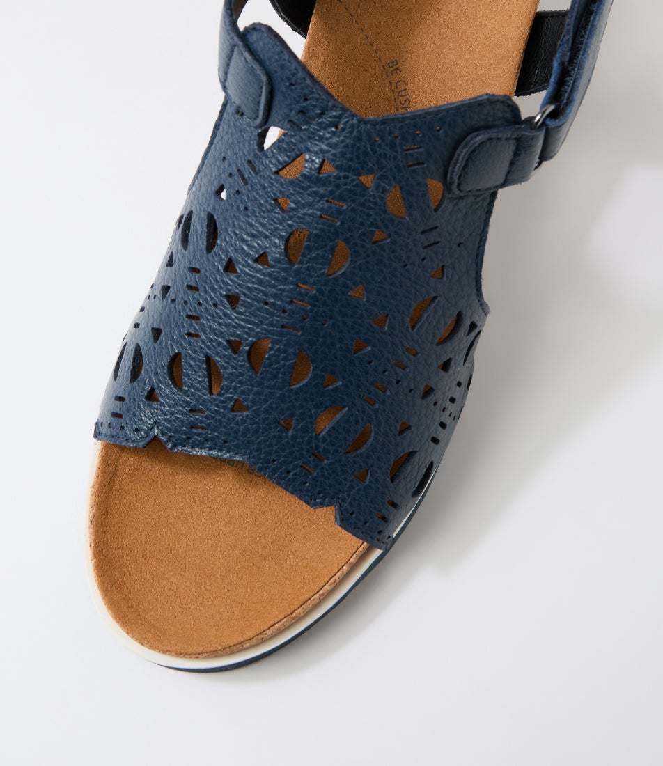 Prillo Prillo W Navy Leather Sandals