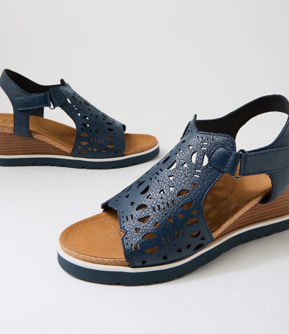 Prillo Prillo W Navy Leather Sandals