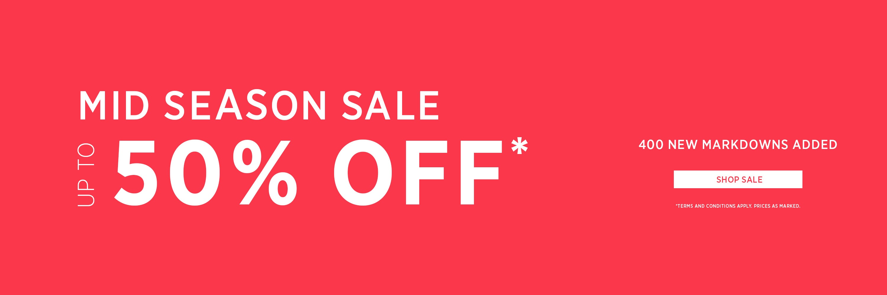 MID SEASON SALE UP TO 50% OFF | SHOP NOW