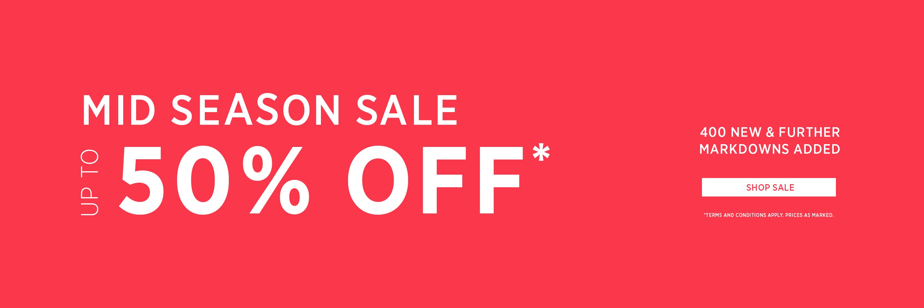 MID SEASON SALE UP TO 50% OFF | SHOP NOW